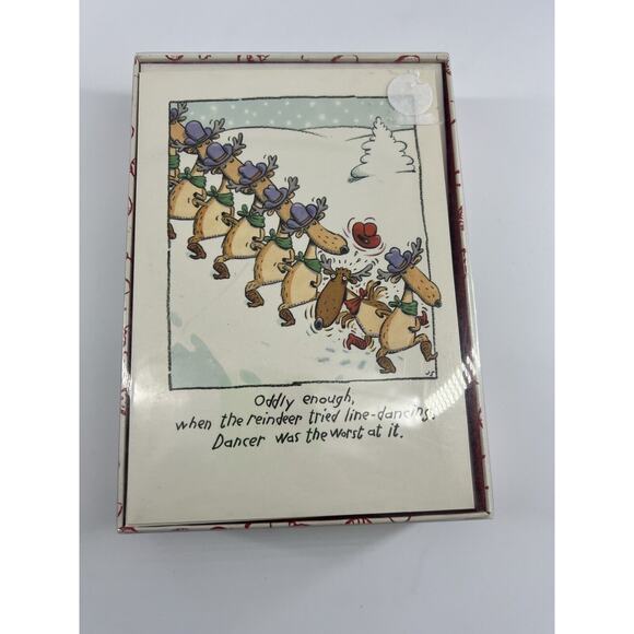 Vintage Shoebox Christmas Cards 20 Greeting Cards & 21 Envelopes 90s 3 Boxes New - Picture 2 of 7